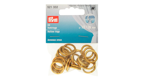 Curtain rings 13-18 mm gold - 6 pcs Curtain rings 13-18 mm gold - 6 pcs