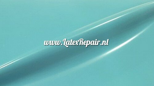 Latex 0.40 | Jade groen / Licht blauw-turquoise - Extra breed! (± 108 cm) Latex 0.40 | Jade groen / Licht blauw-turquoise - Extra breed! (± 108 cm)