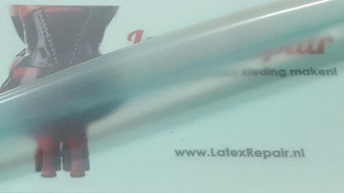 Latex 0.40 |  Transparent light blue / aqua - Extra wide! (± 108 cm) Latex 0.40 |  Transparent light blue / aqua - Extra wide! (± 108 cm)