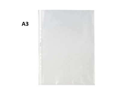Pochettes perforées - A3 - 11 trous - transparent