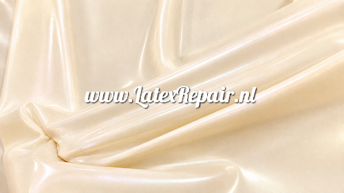 Latex 0.40 | Sparkly Shimmery Pearl - Ivory White - Extra large ! (± 108 cm)