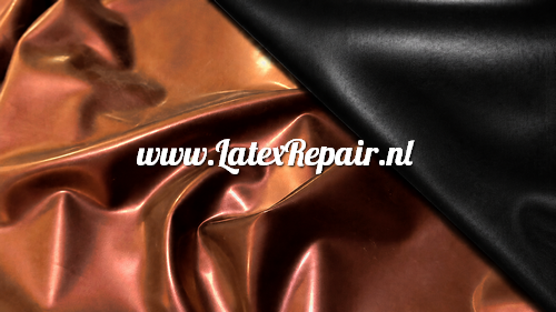 Latex 0.40 | Pailleté, nacré, changement de couleur marron-rouge-rouille-noir - Extra large ! (± 108 cm)