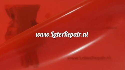 Latex 0.40 | Semi Transparant rood - 52x105 cm