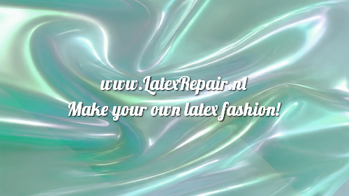 Latex 0.40 | Sparkly Shimmery Pearl - Tropical Green - Semi Transparant - Extra large ! (± 108 cm)