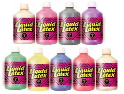 Latex Liquide - Coloré - set 9 coleur x 550 ml